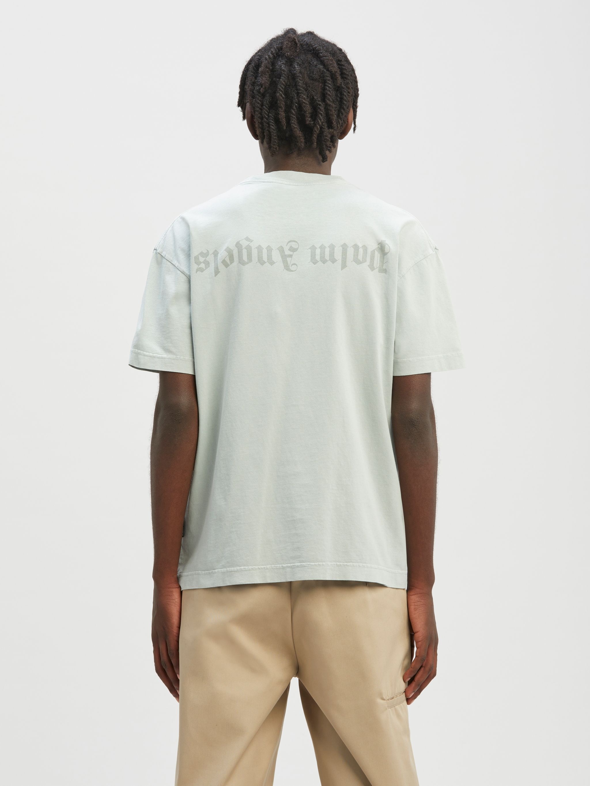 Garment Dye Reverse Logo Tee - 5