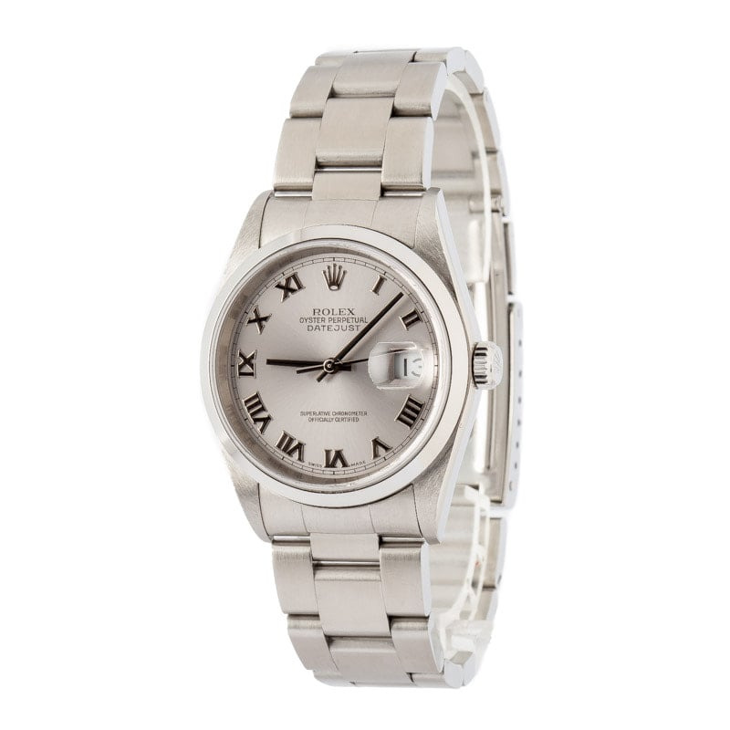Rolex Datejust 36 Ref 16200 Silver Roman Dial - 2