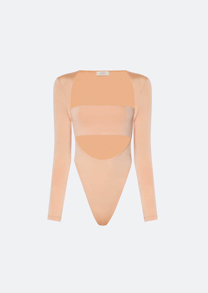 LAPOINTE Jersey Longsleeve Cutout Bodysuit outlook