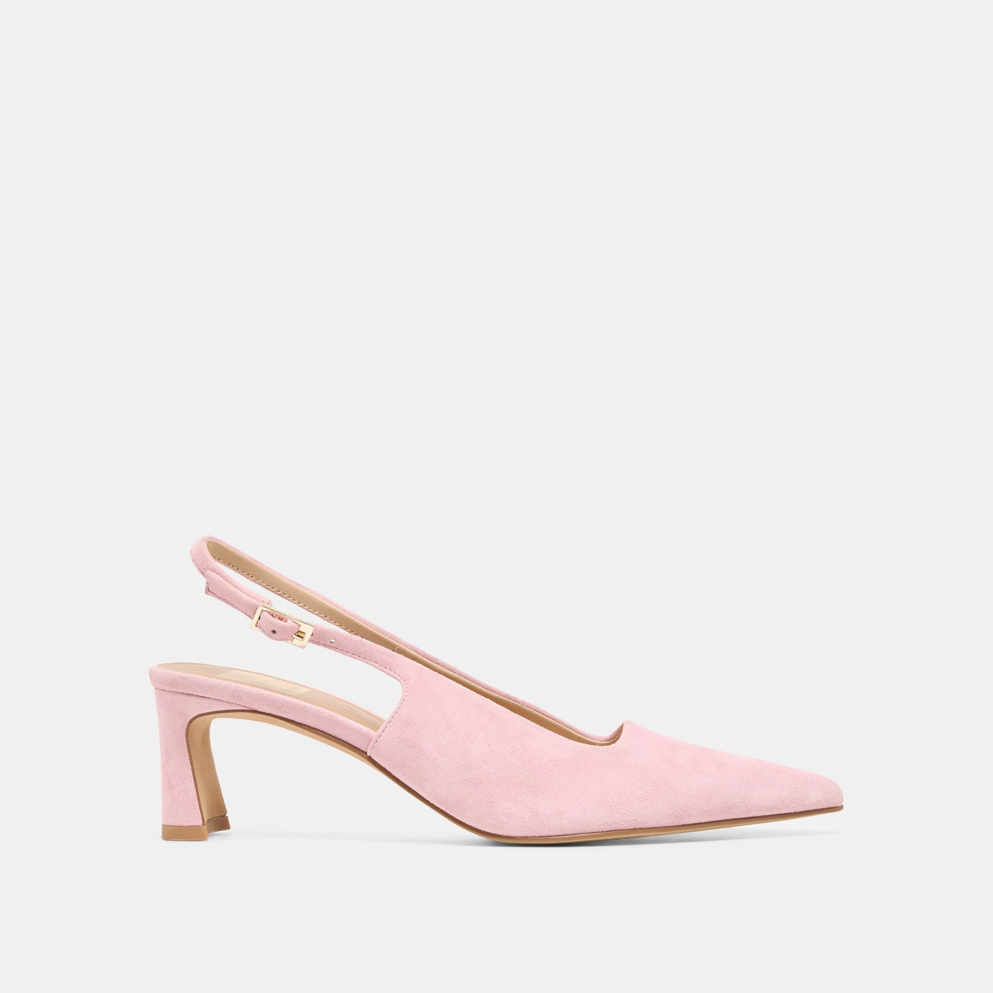 KOKO HEELS PINK SUEDE - 1