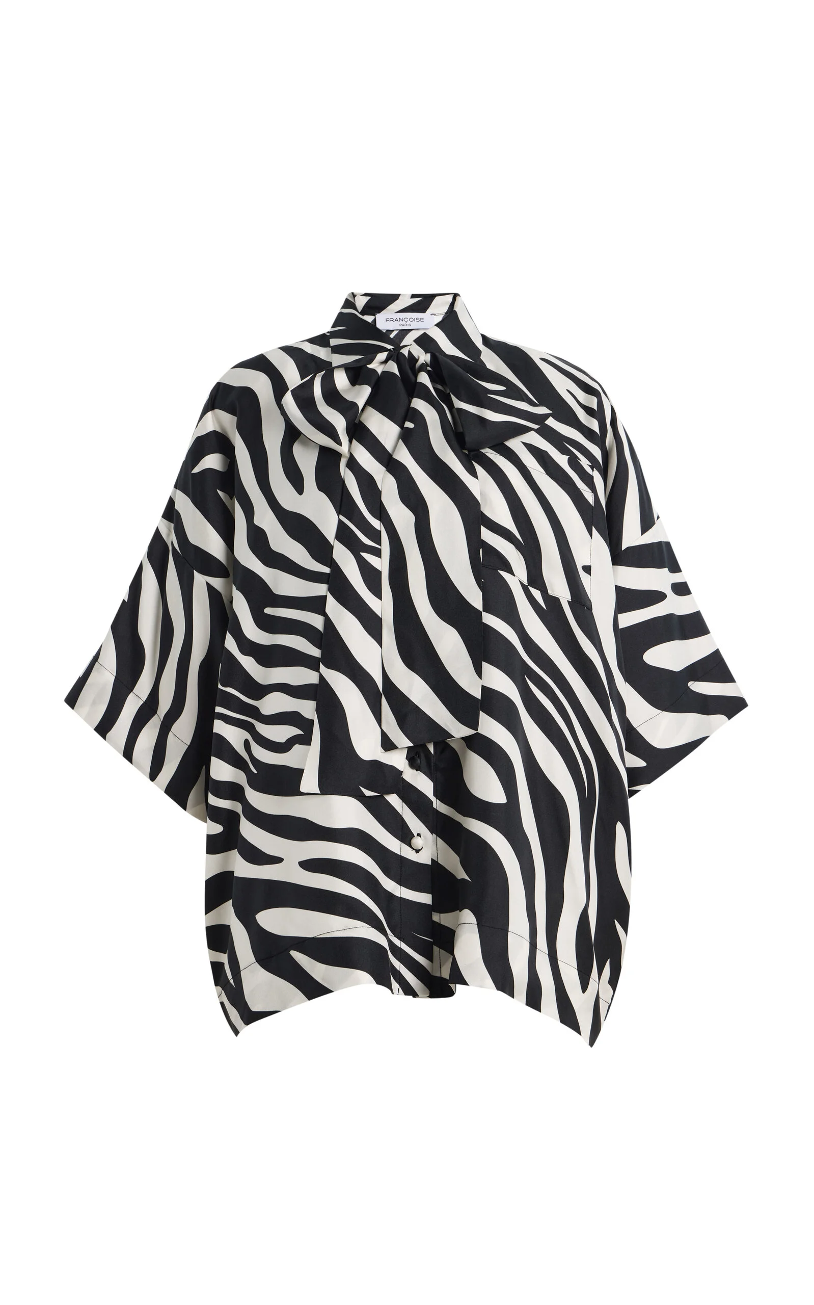Blake Zebra Silk Top - 1