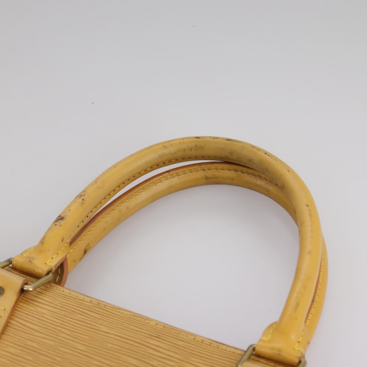LOUIS VUITTON Epi Sac Plat Hand Bag Yellow M52079 - 8