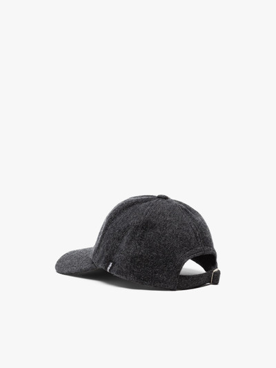 Mackintosh TIPPING CHARCOAL WOOL & CASHMERE BASEBALL CAP outlook
