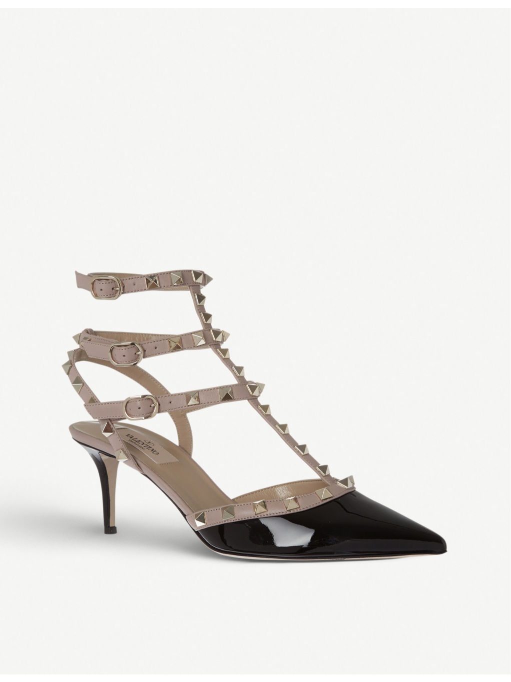 So Noir 65 patent-leather heeled sandals - 3
