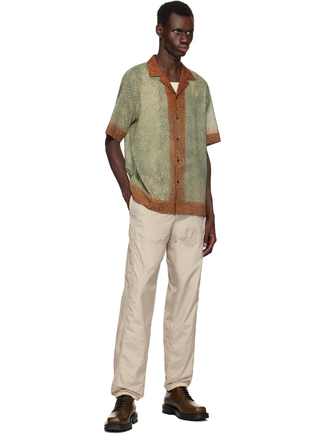 Beige Parachute Trousers - 4