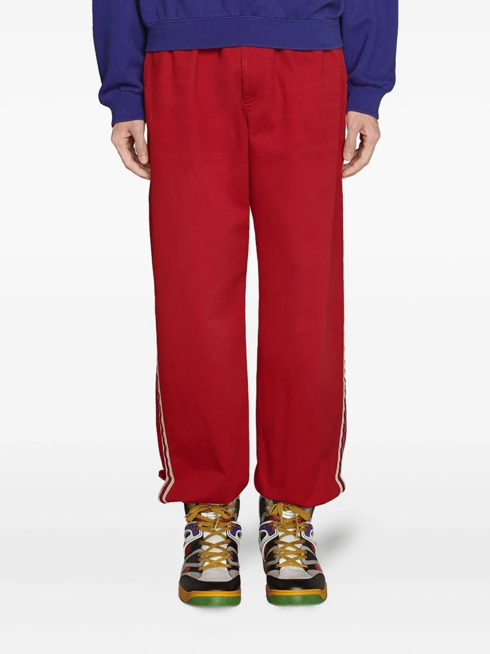 Military cotton drill pant with buckles - 1