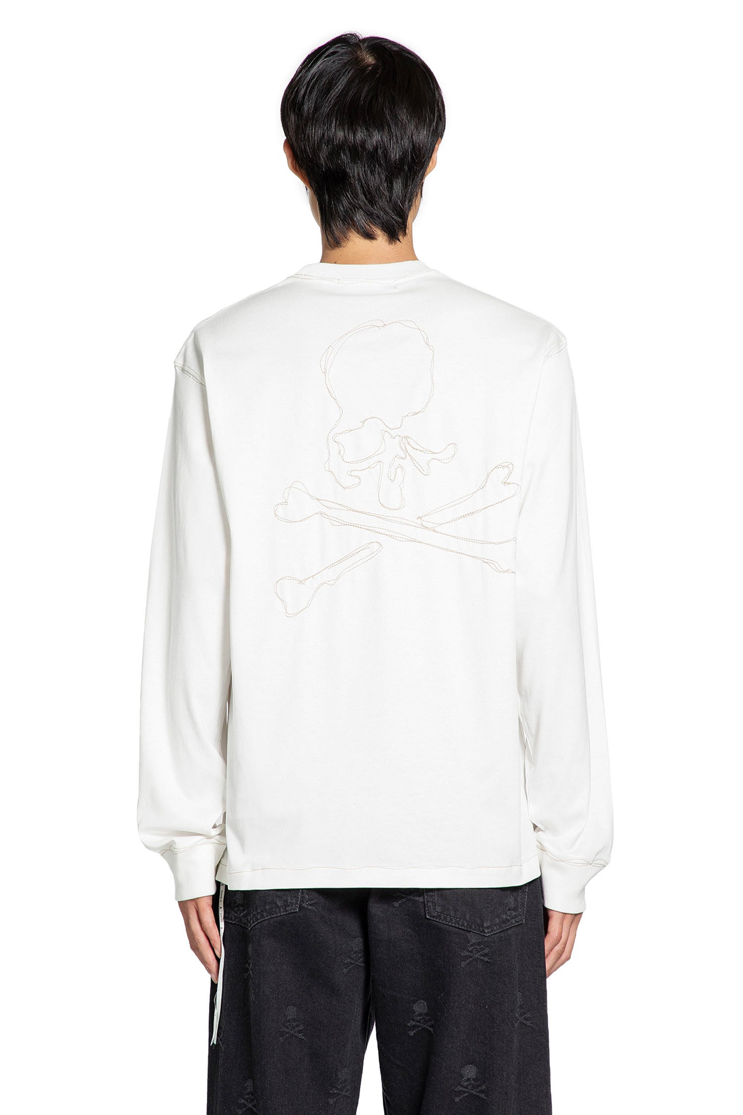 Stitched Skull Long Sleeve T-shirt - 3