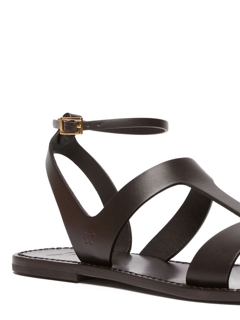 leather flap sandals - 5