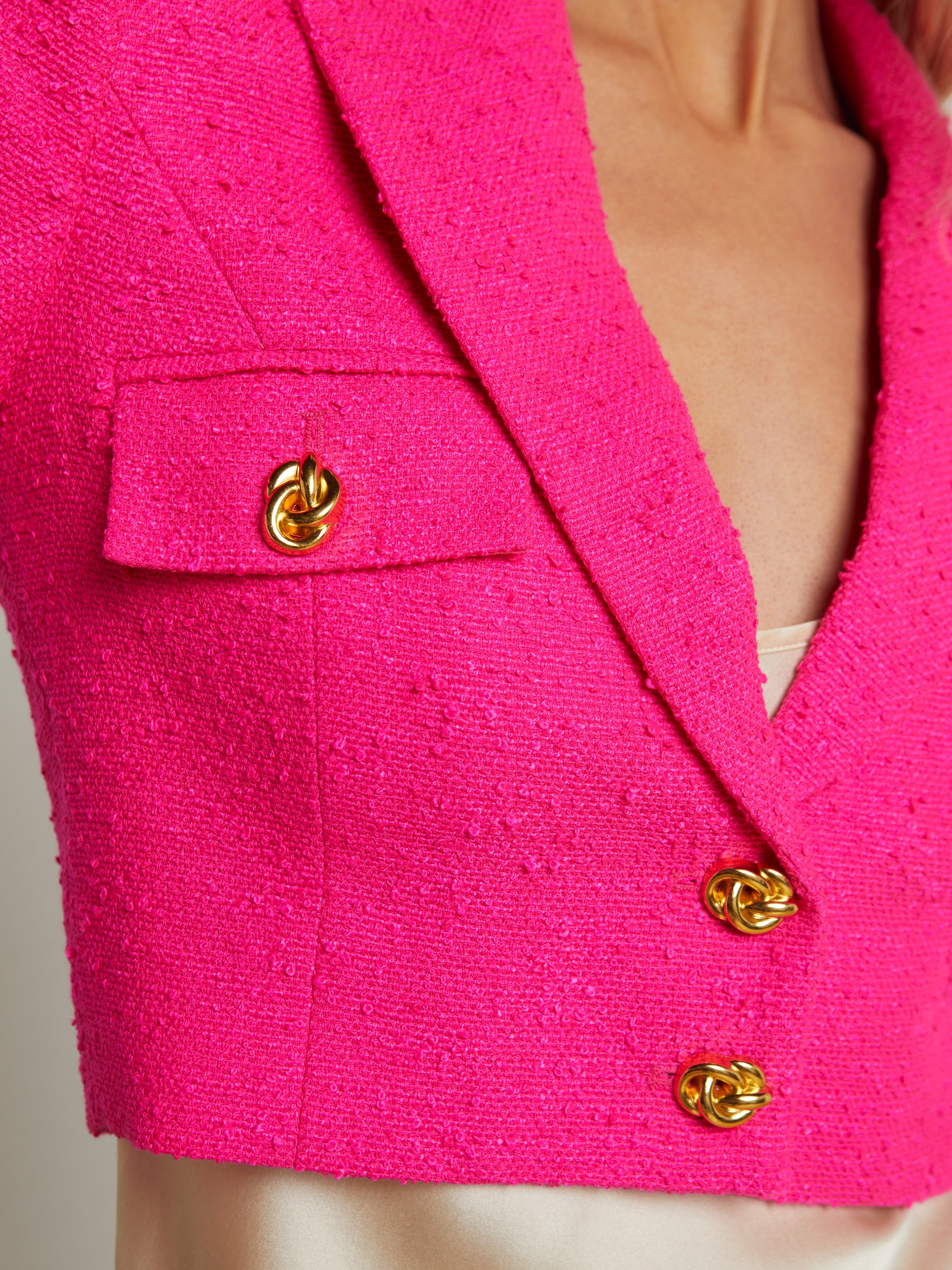 Maura Cropped Tweed Jacket - 4