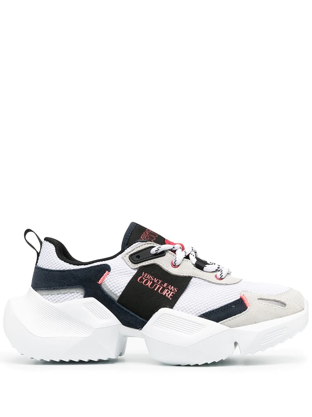 contrast-panel low-top sneakers - 1