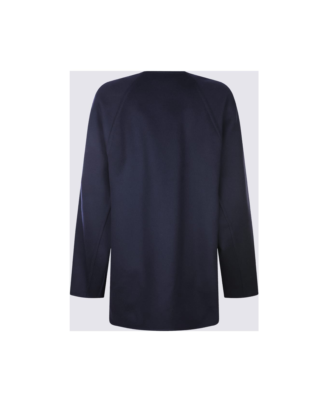 Navy Wool Coat - 2