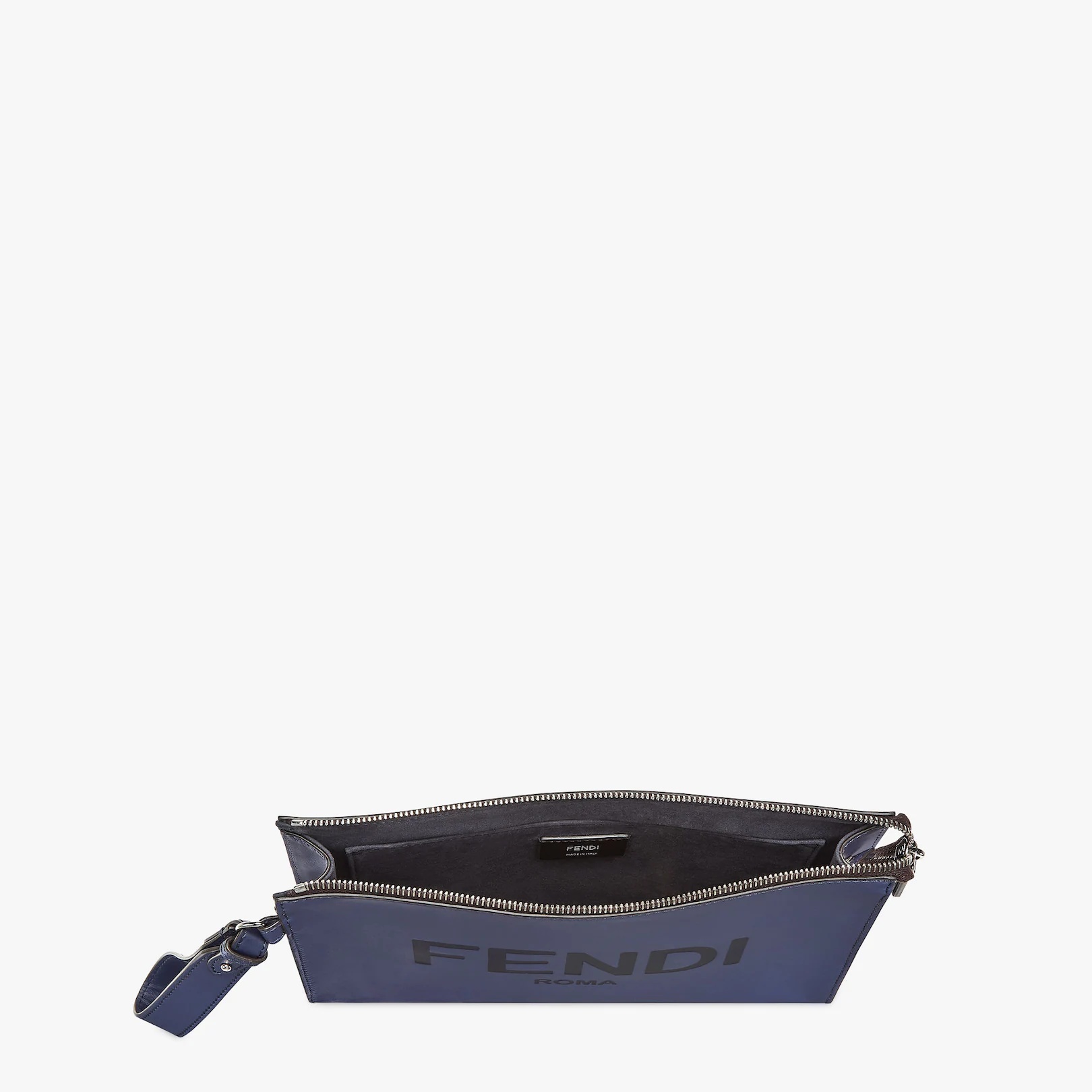 Blue leather pouch - 4