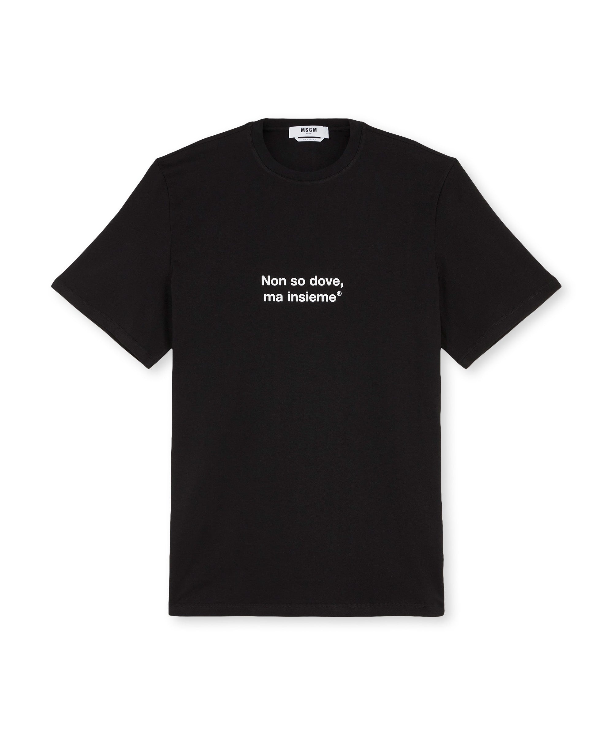 T-shirt quote "Non so dove, ma insieme" - 1