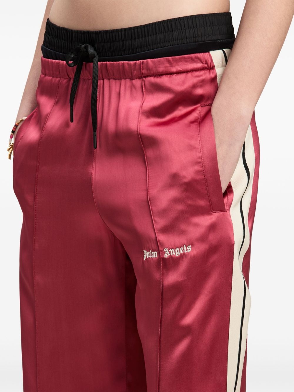 logo fluid track pants - 6