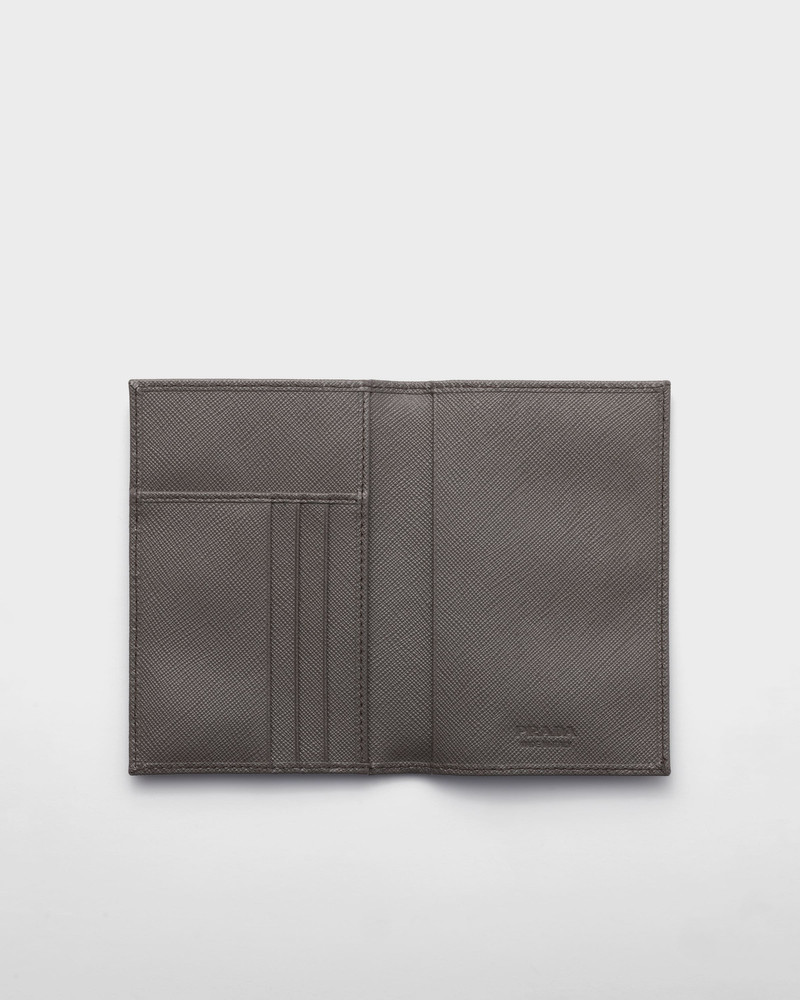 Prada Saffiano leather passport holder outlook