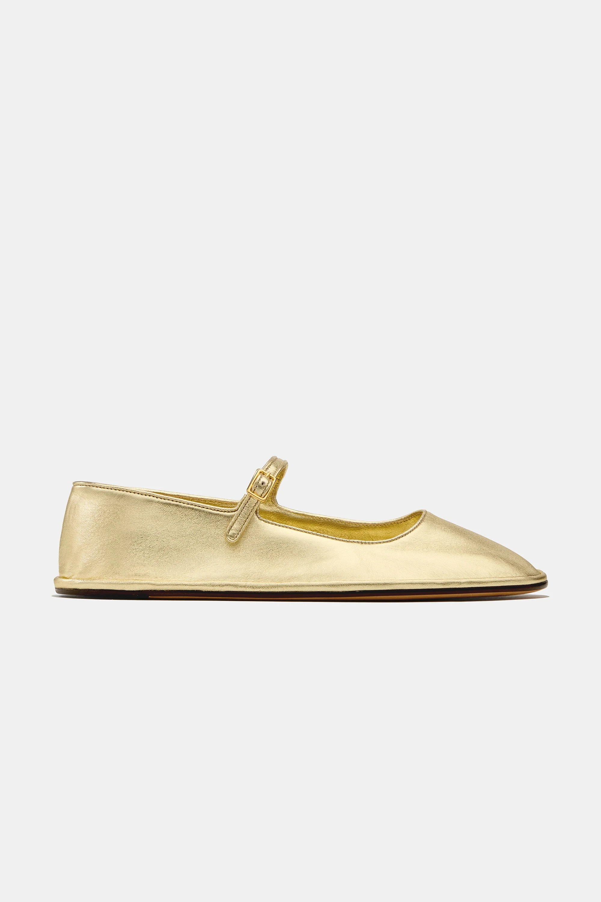 SALOMÉ MARY JANE IN WASHED GOLD NAPPA - 1