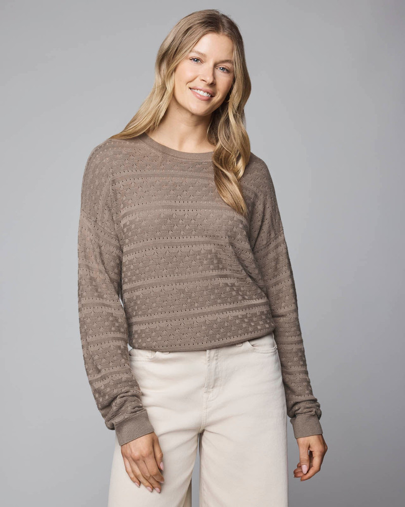 Splendid Georgie Cashblend Pointelle Sweater outlook
