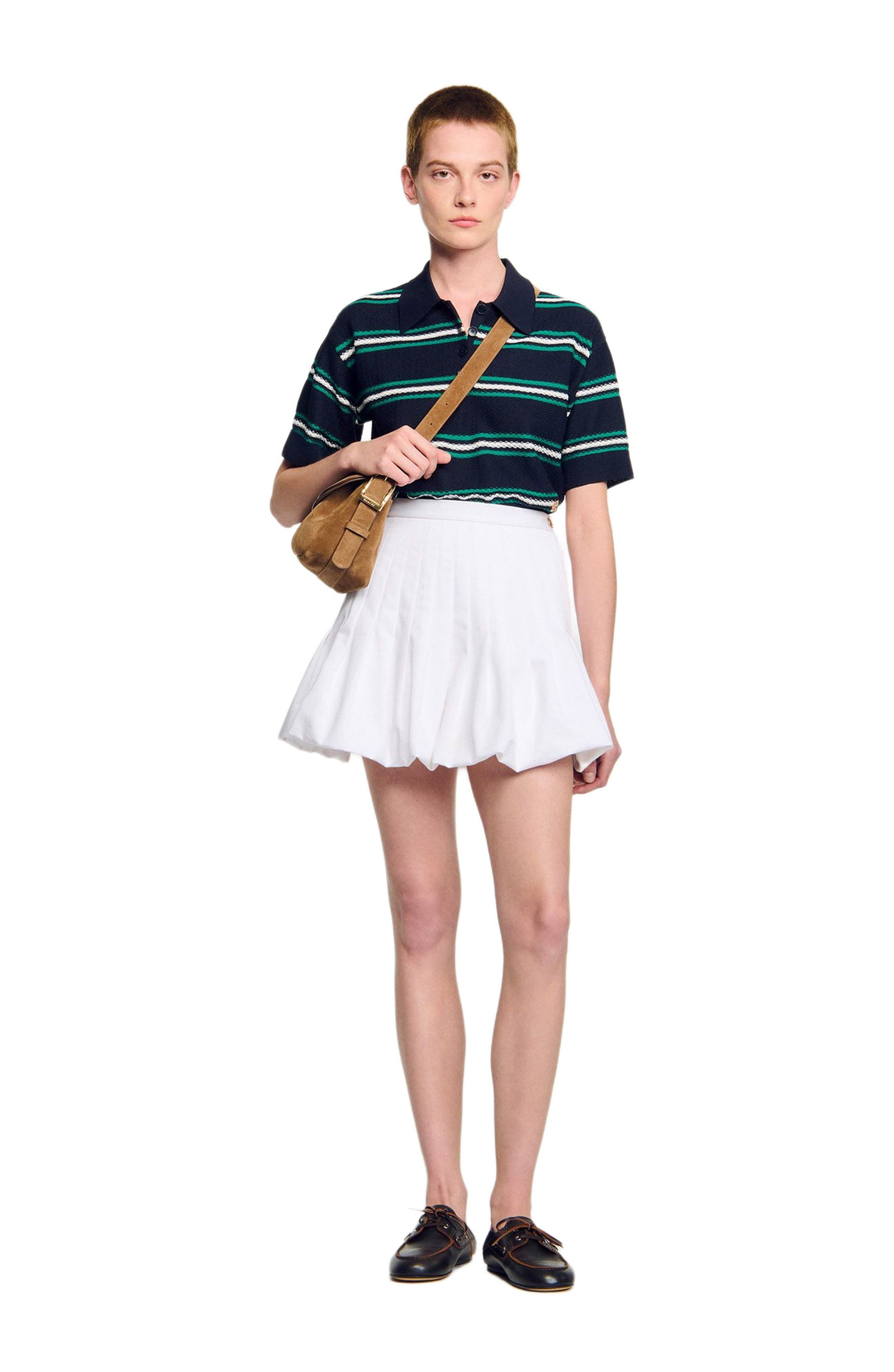 SANDRO Short bubble skirt in White at Nordstrom - 6
