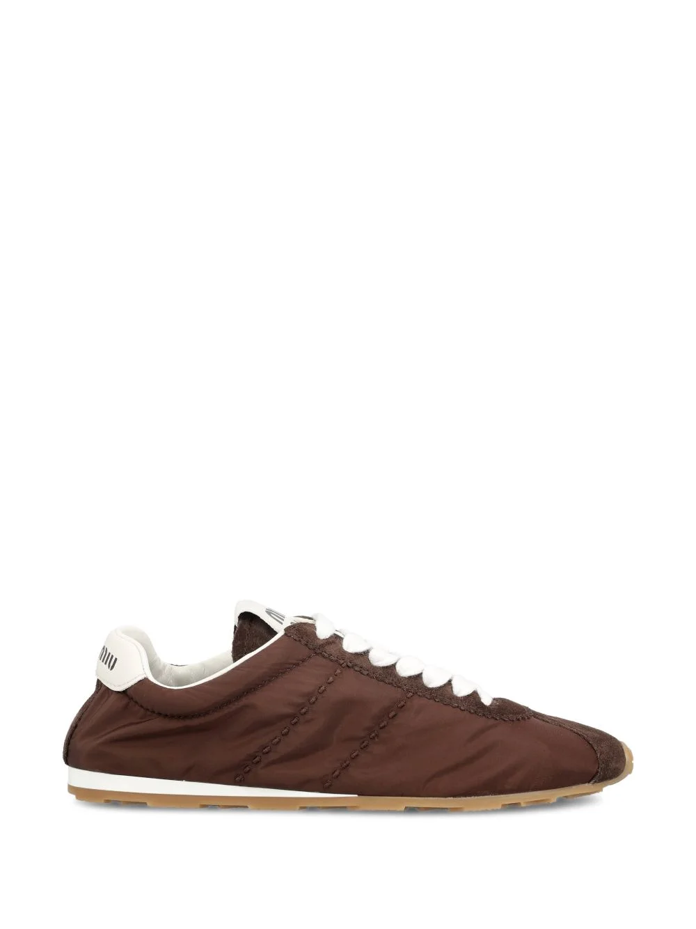 Miu Miu Women Plume Suede Leather Sneakers - 1