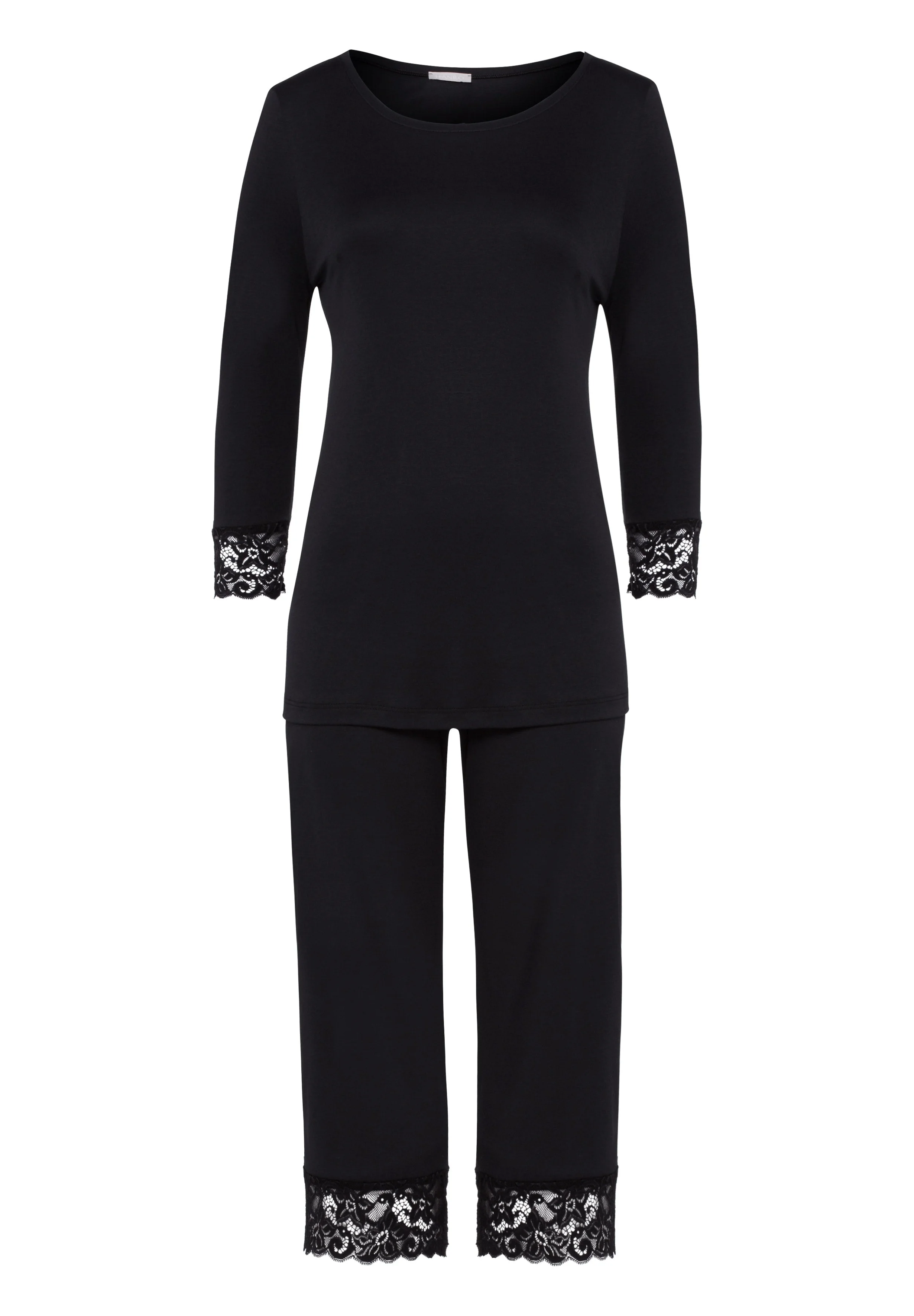 Moments Lace Trim Cotton Pajama Set - 1