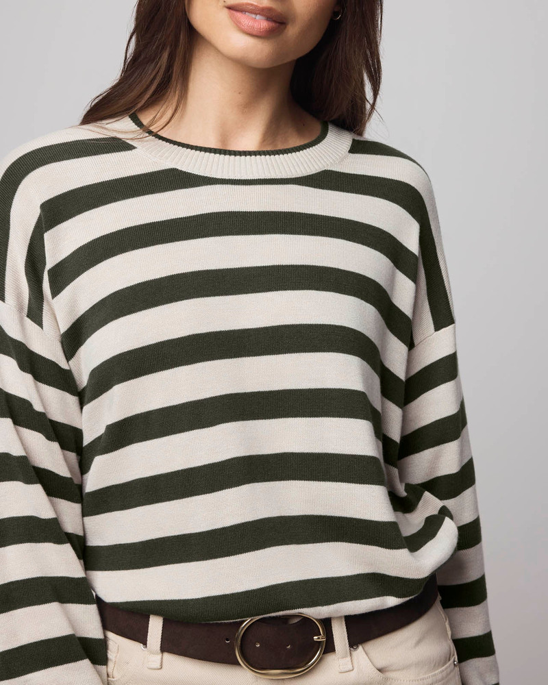 Georgie Cashblend Stripe Pullover Sweater 5