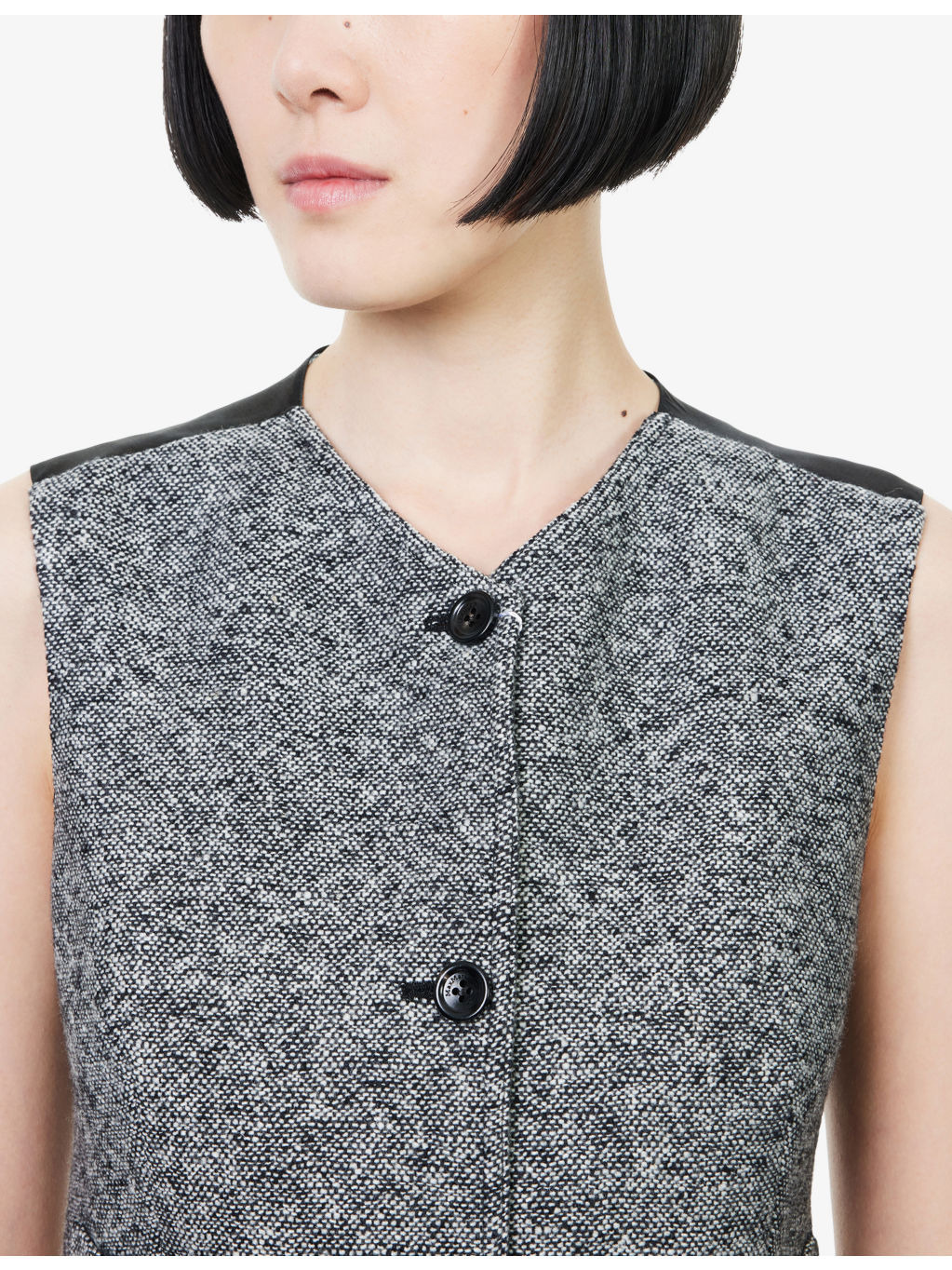 Beato V-Neck Wool And Silk Waistcoat - 5