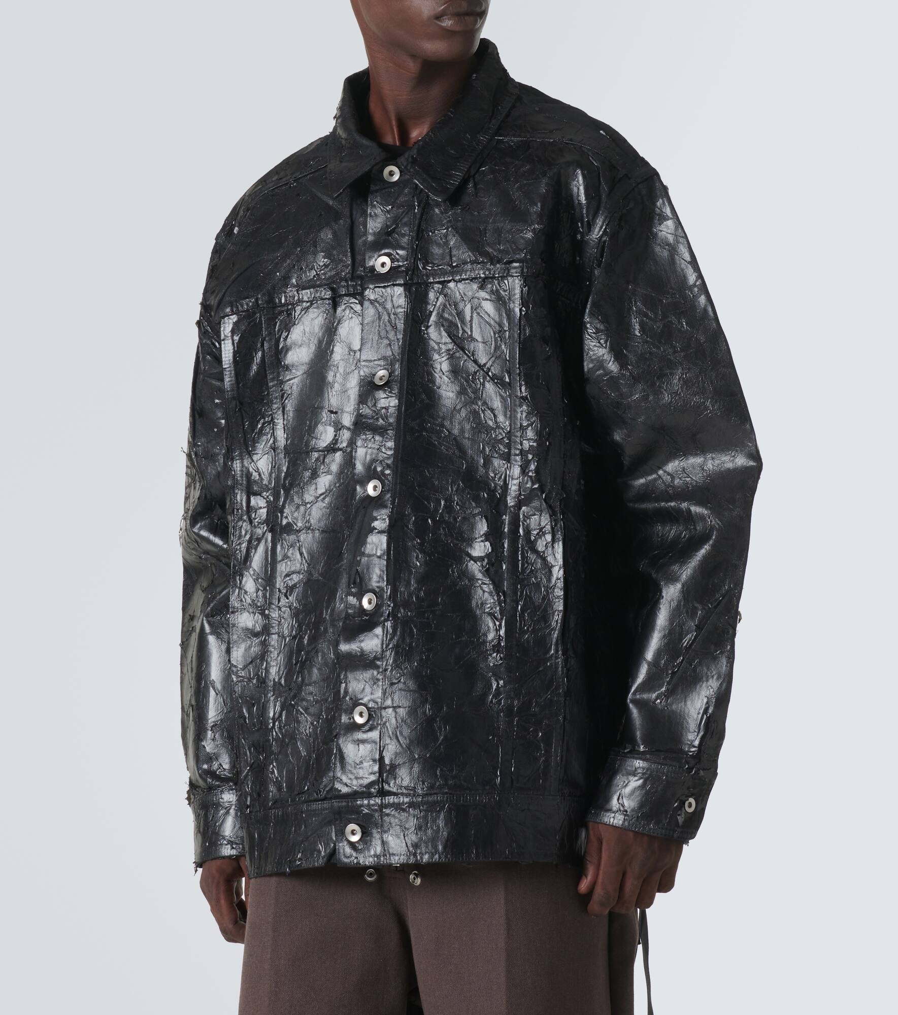 Coated denim jacket - 3