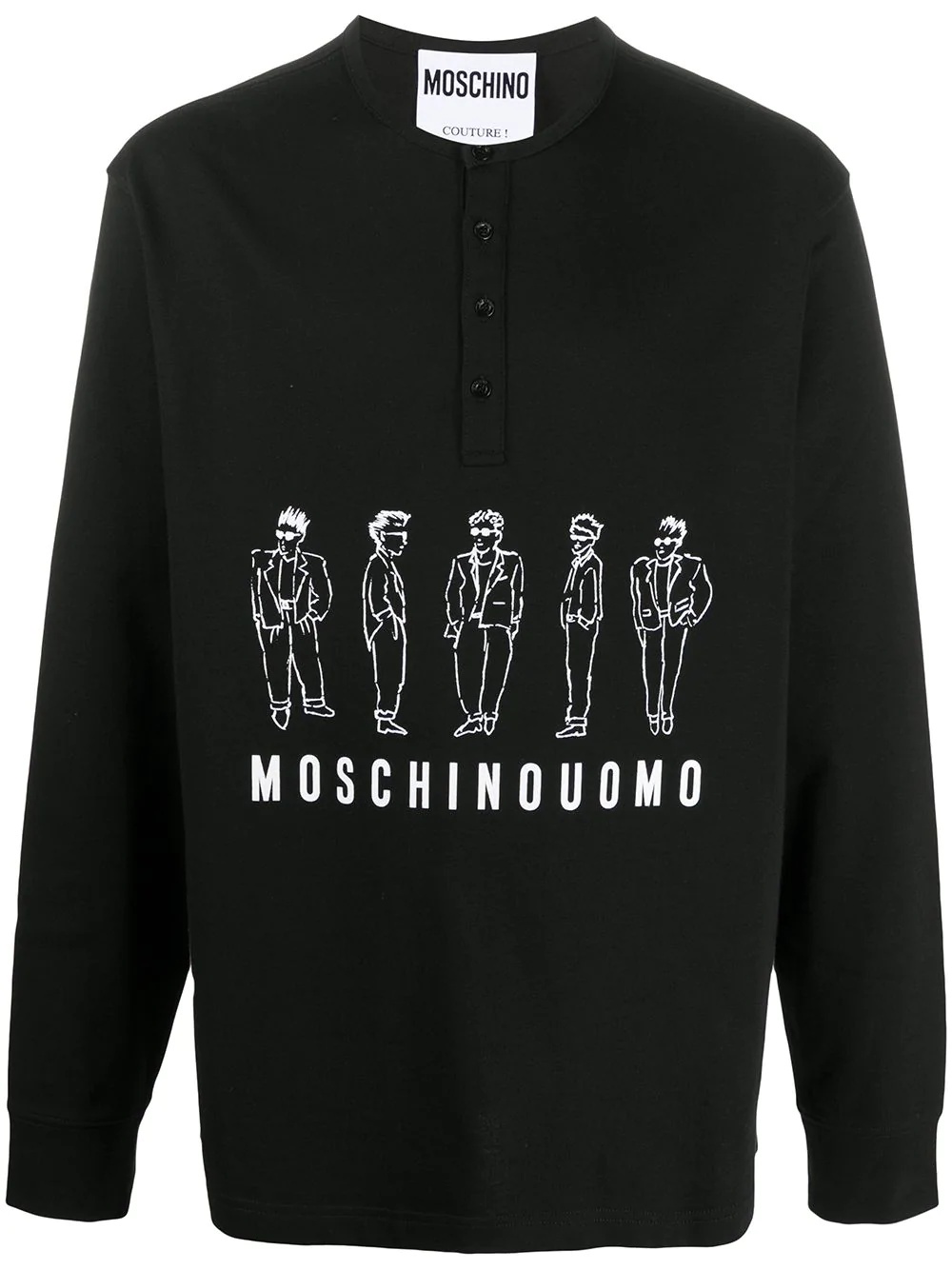 Moschino Uomo print sweatshirt - 1