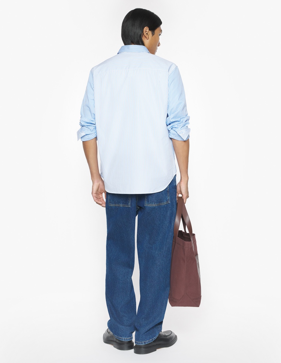 MAISON KITSUNE HANDWRITING PATCHWORK SHIRT - 5
