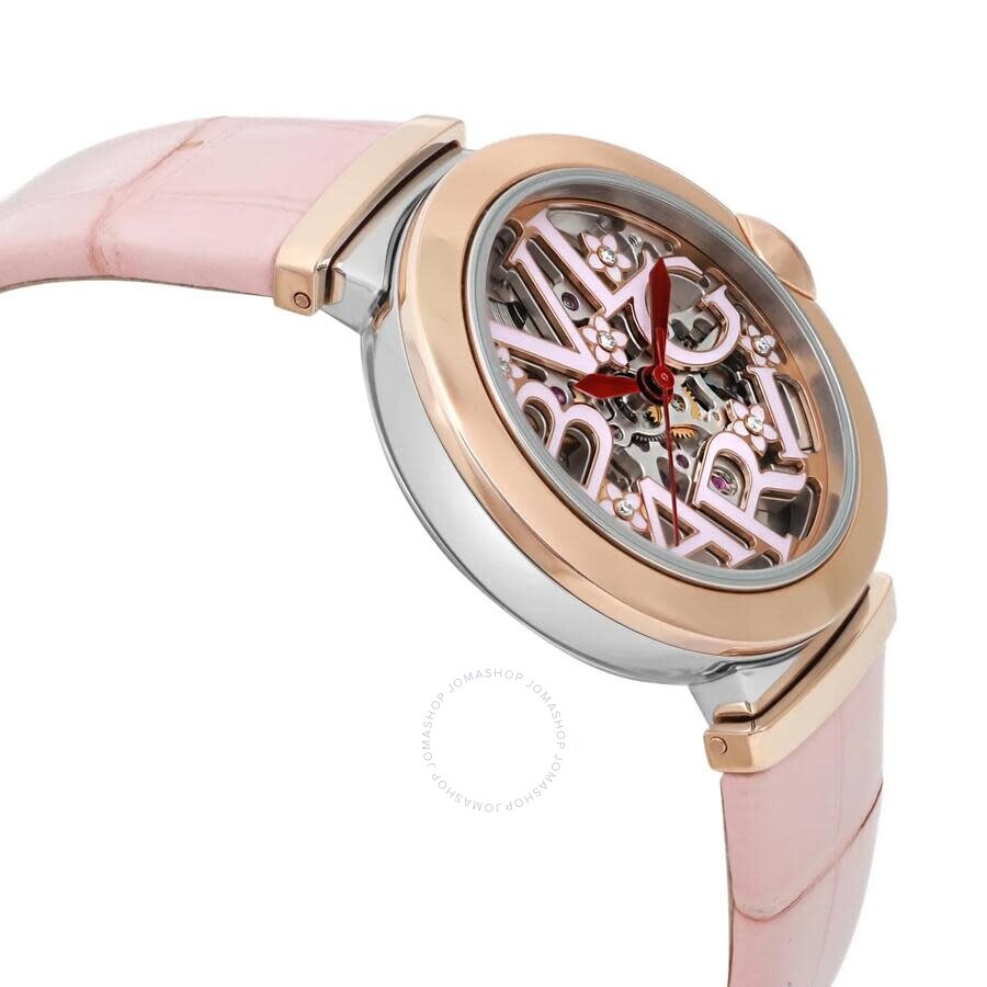 Pre-owned Bvlgari Lucea Sakura Automatic Pink Dial Ladies Watch 103108 - 4
