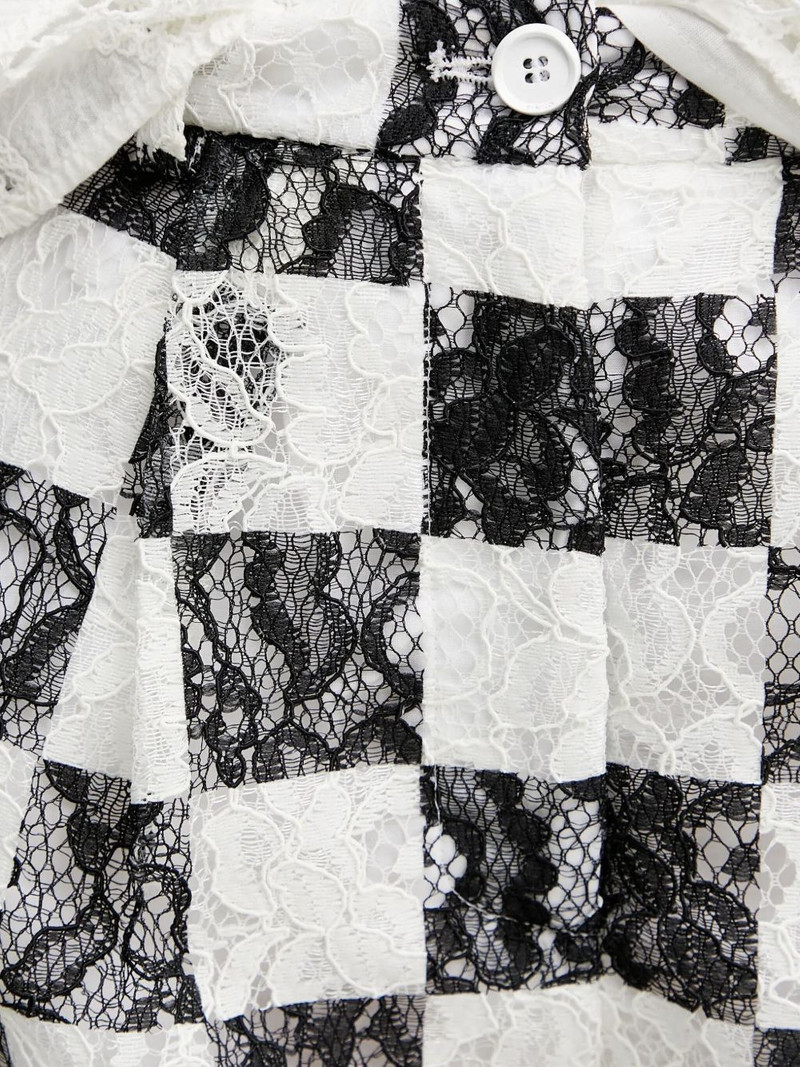 checkerboard lace shorts 4