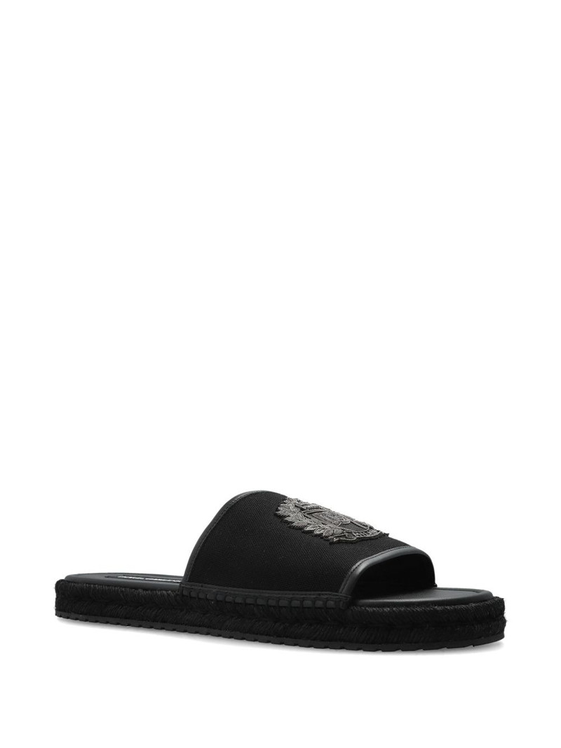 Dolce & Gabbana logo-appliqué braided sandals outlook