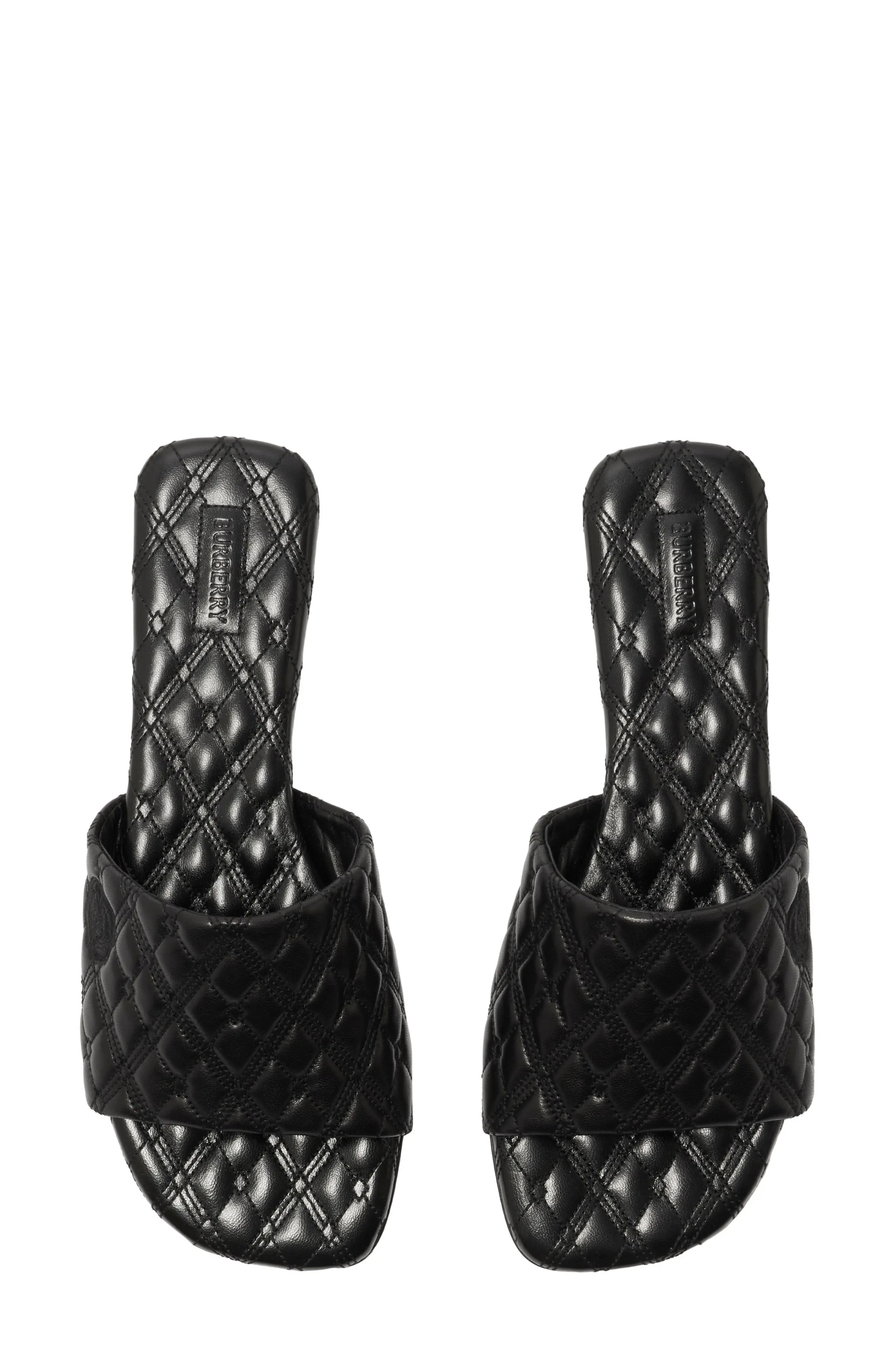 Burberry Quilted Slide Sandal | nordstrom | REVERSIBLE