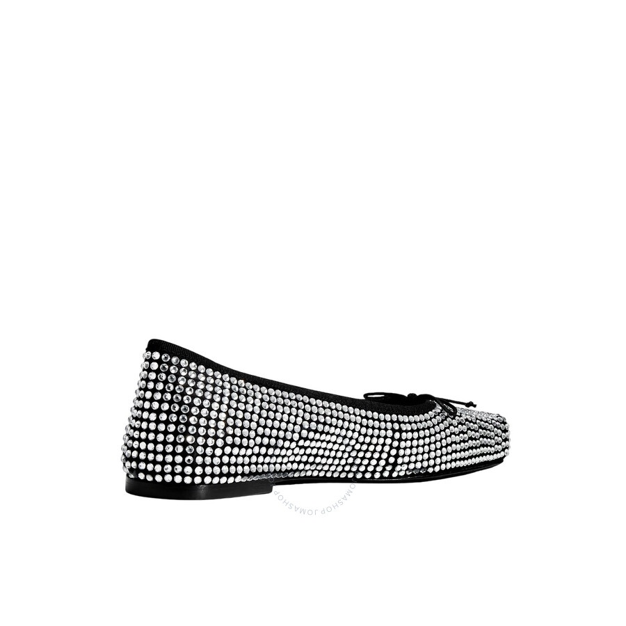T by Alexander Wang Billie Crystal-Embellished Ballet Flats - 3