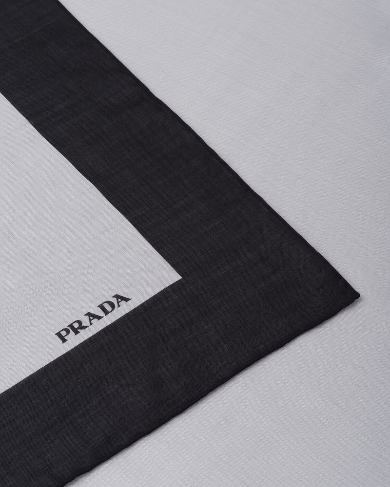 Prada Printed gauze scarf outlook