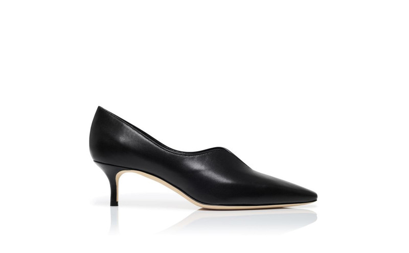 Black Nappa Leather Pumps 1