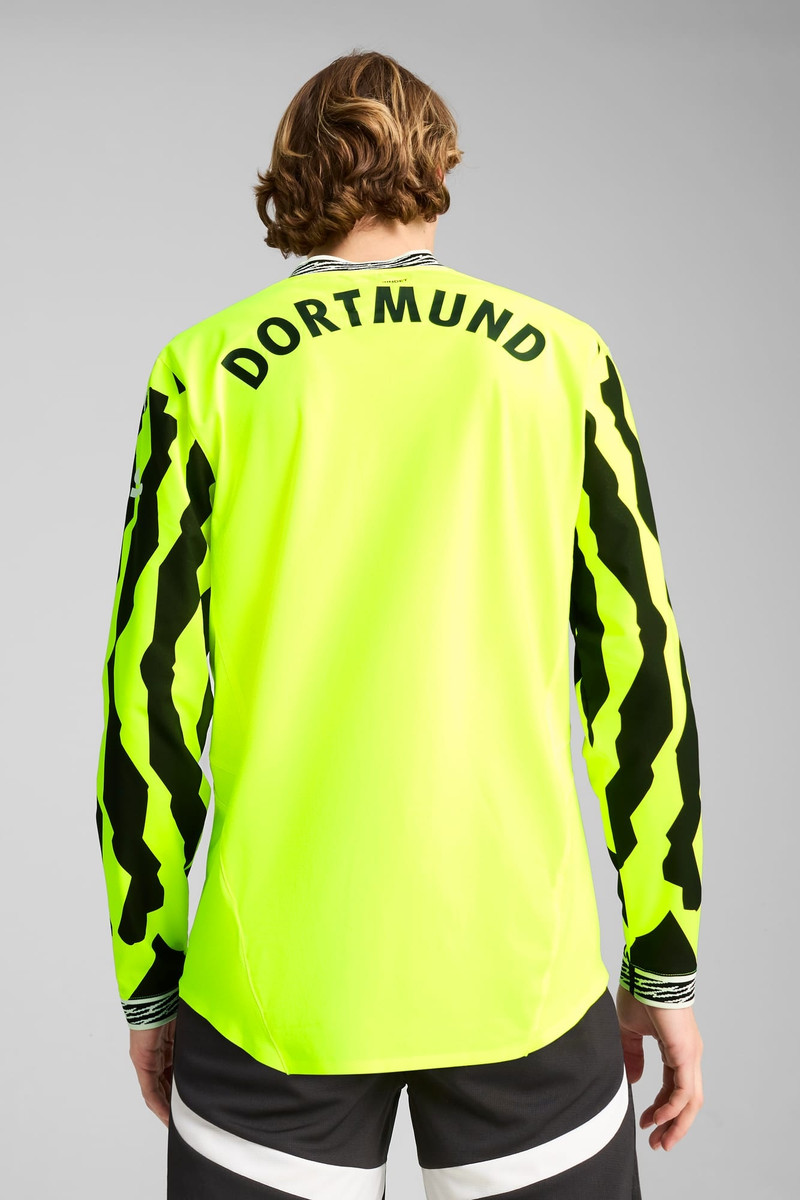 Borussia Dortmund Authentic Long Sleeve 특별 남성 저지 6