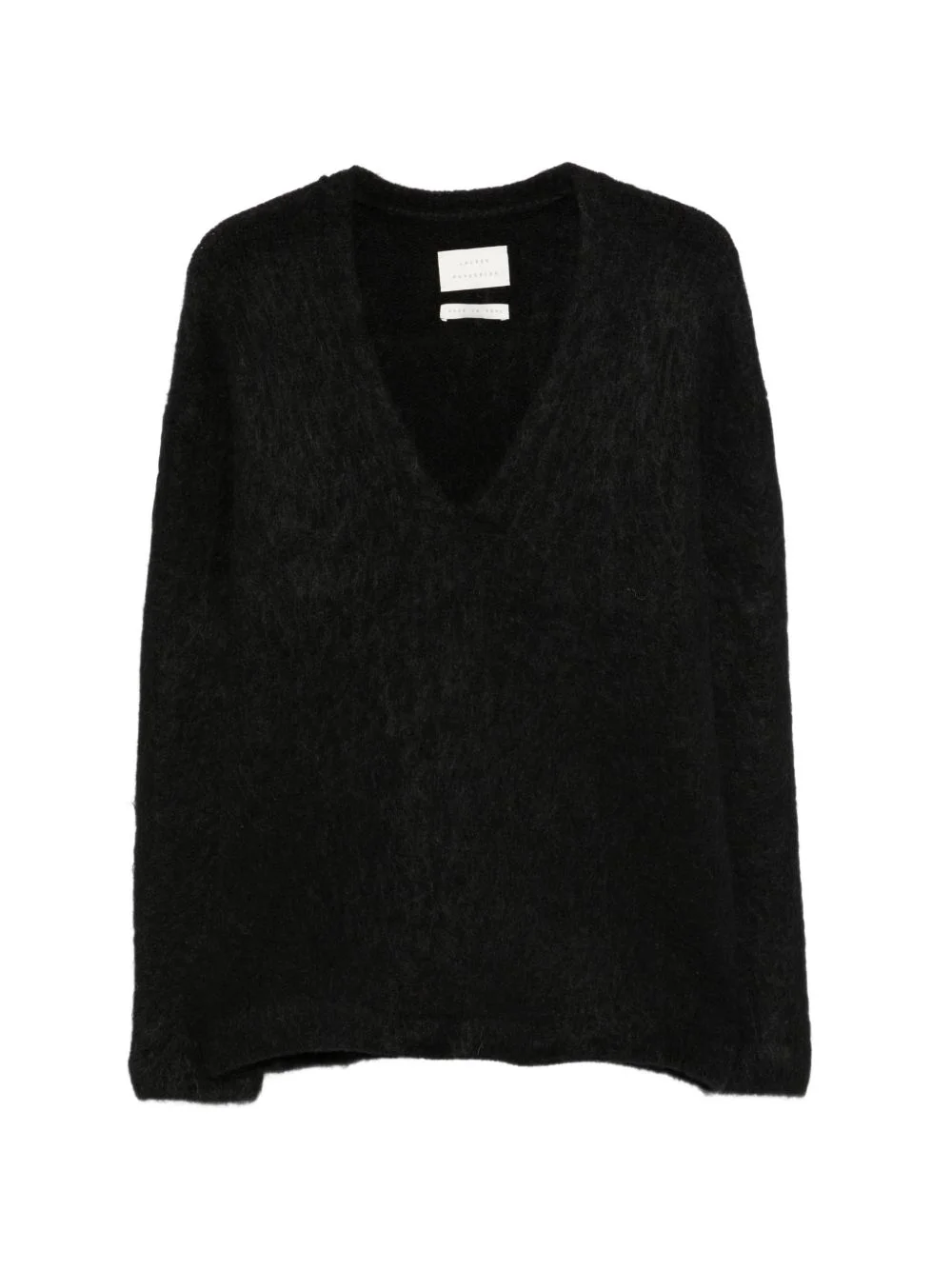 V-neck knitted sweater - 1
