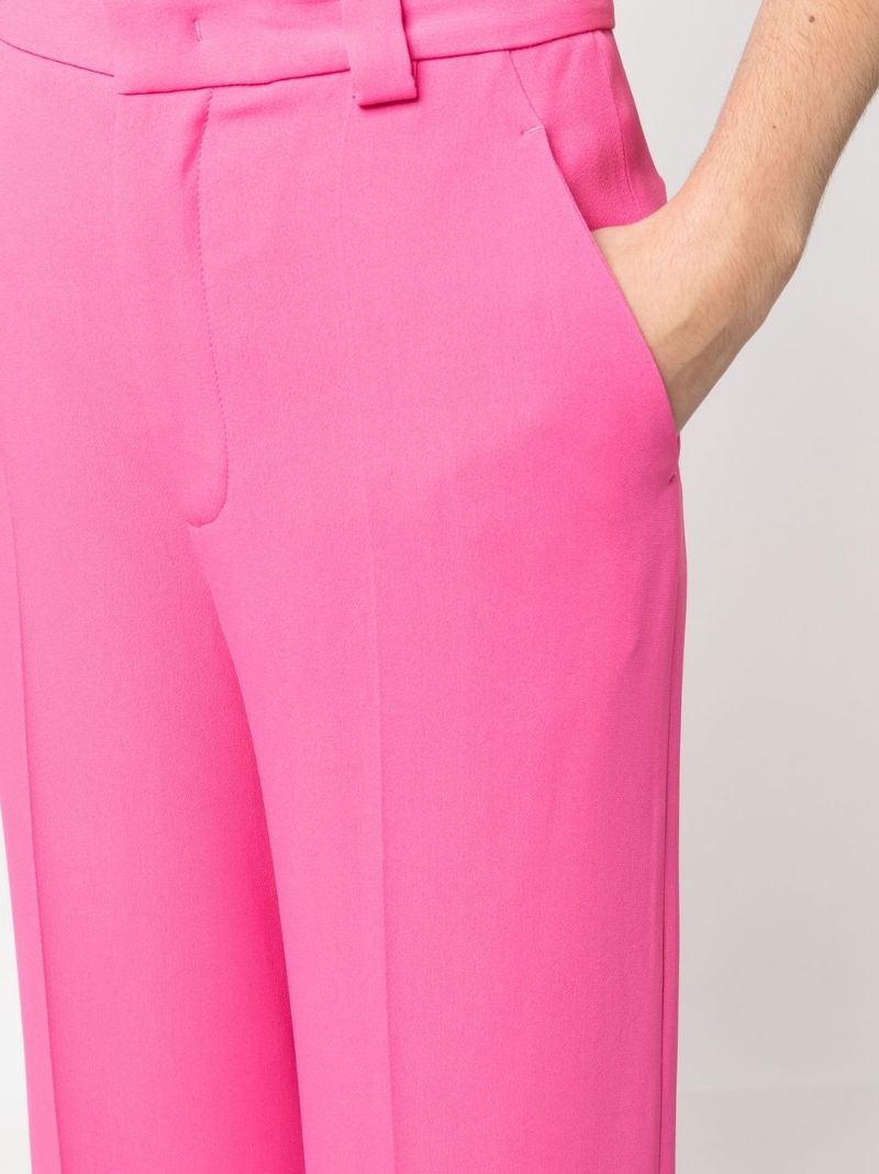 high-waisted tailored trousers - 5