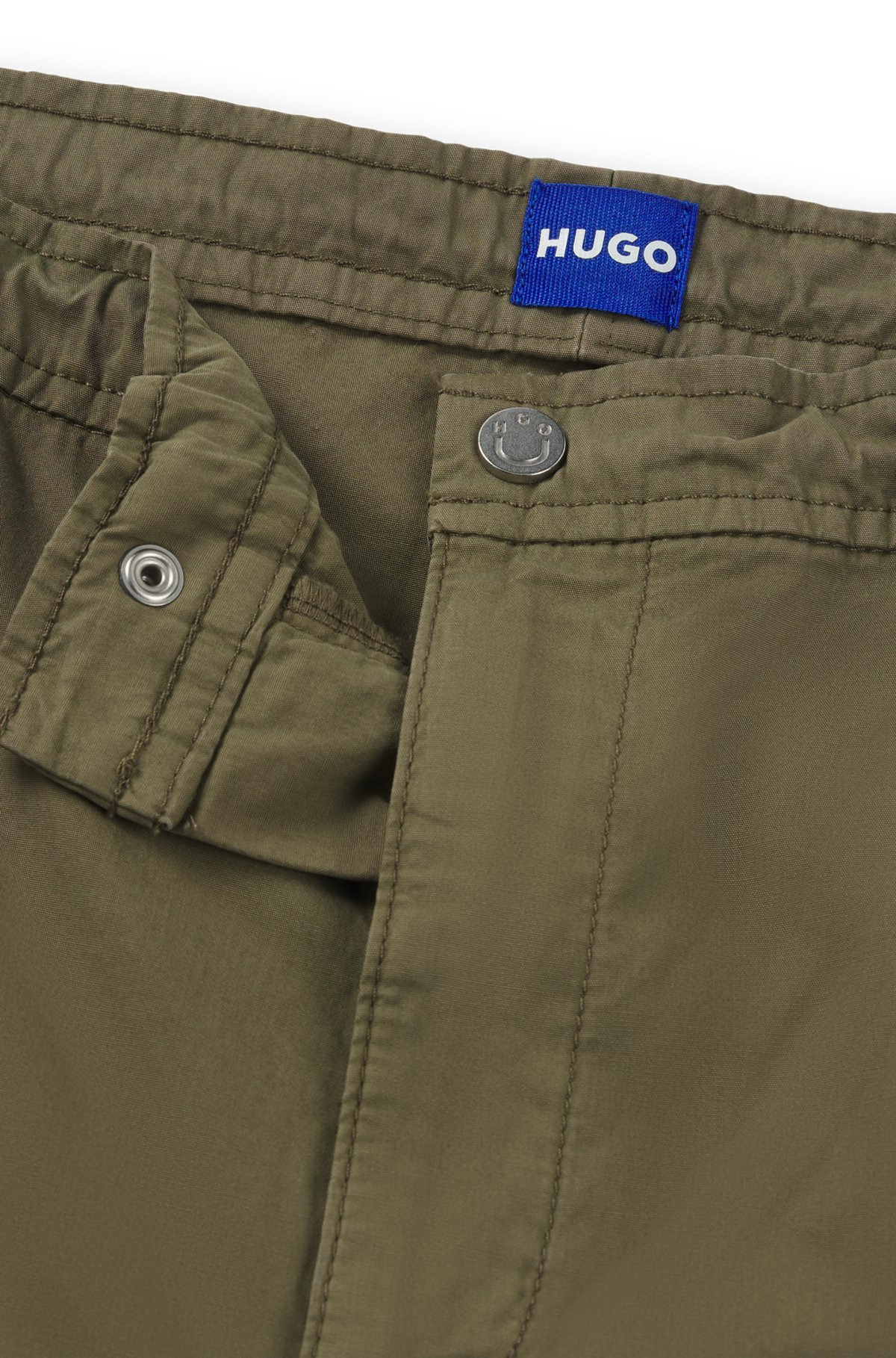RELAXED-FIT PARACHUTE TROUSERS IN COTTON POPLIN - 6