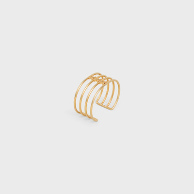 CELINE Triomphe Cage Cuff in Brass with Gold Finish outlook