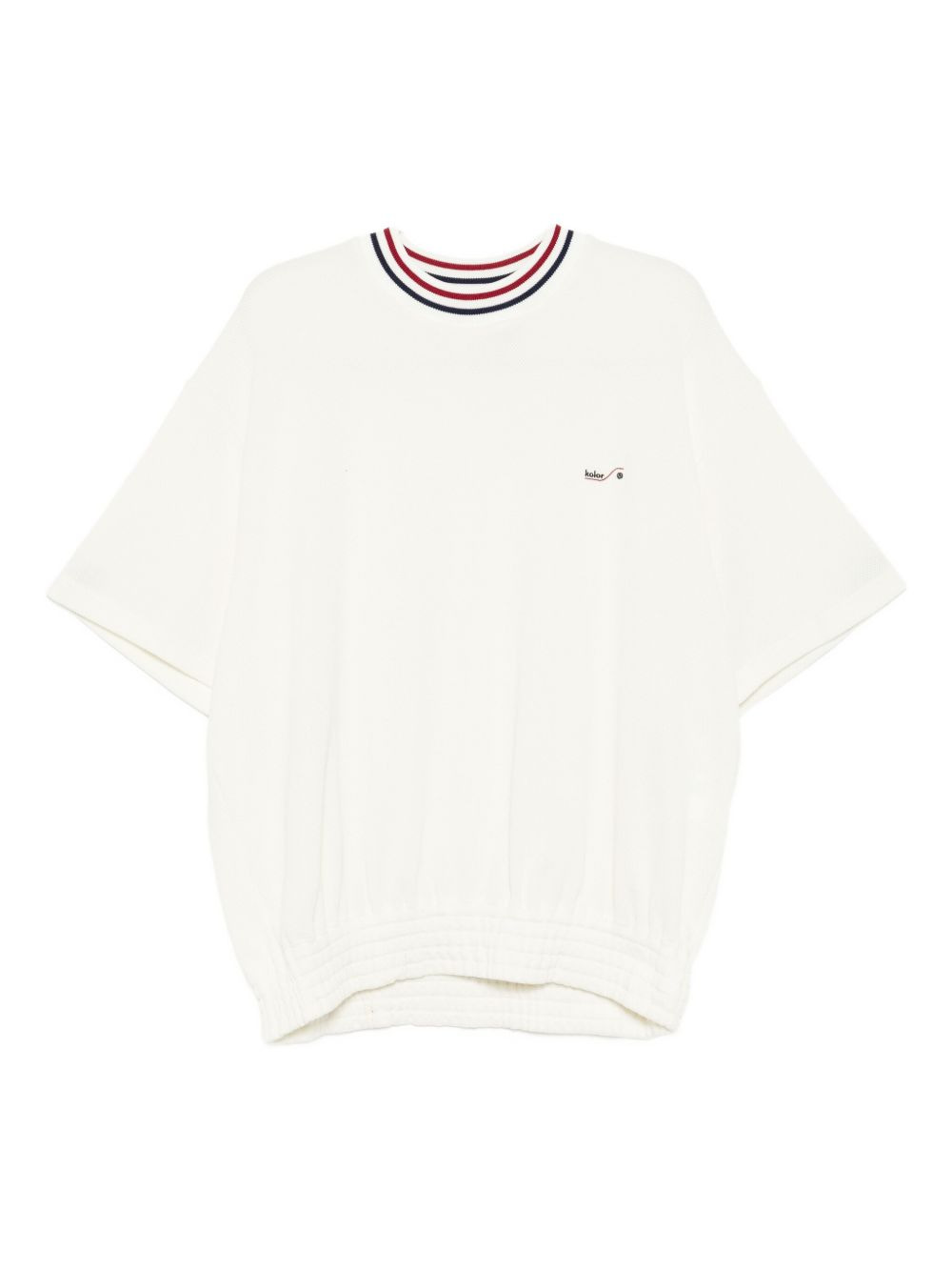 logo-embroidered T-shirt - 1