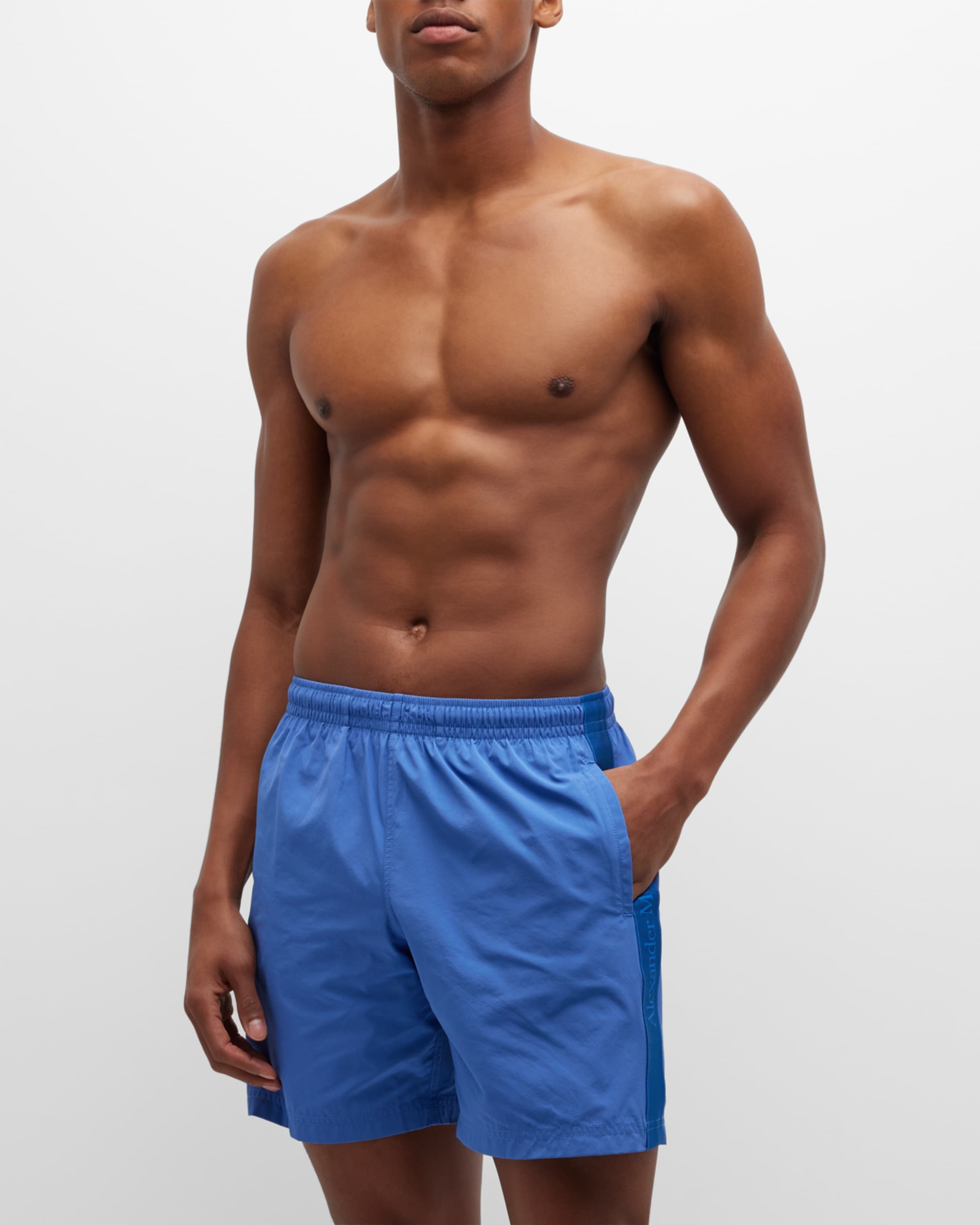 Men's Logo Taping Swim Shorts - 3