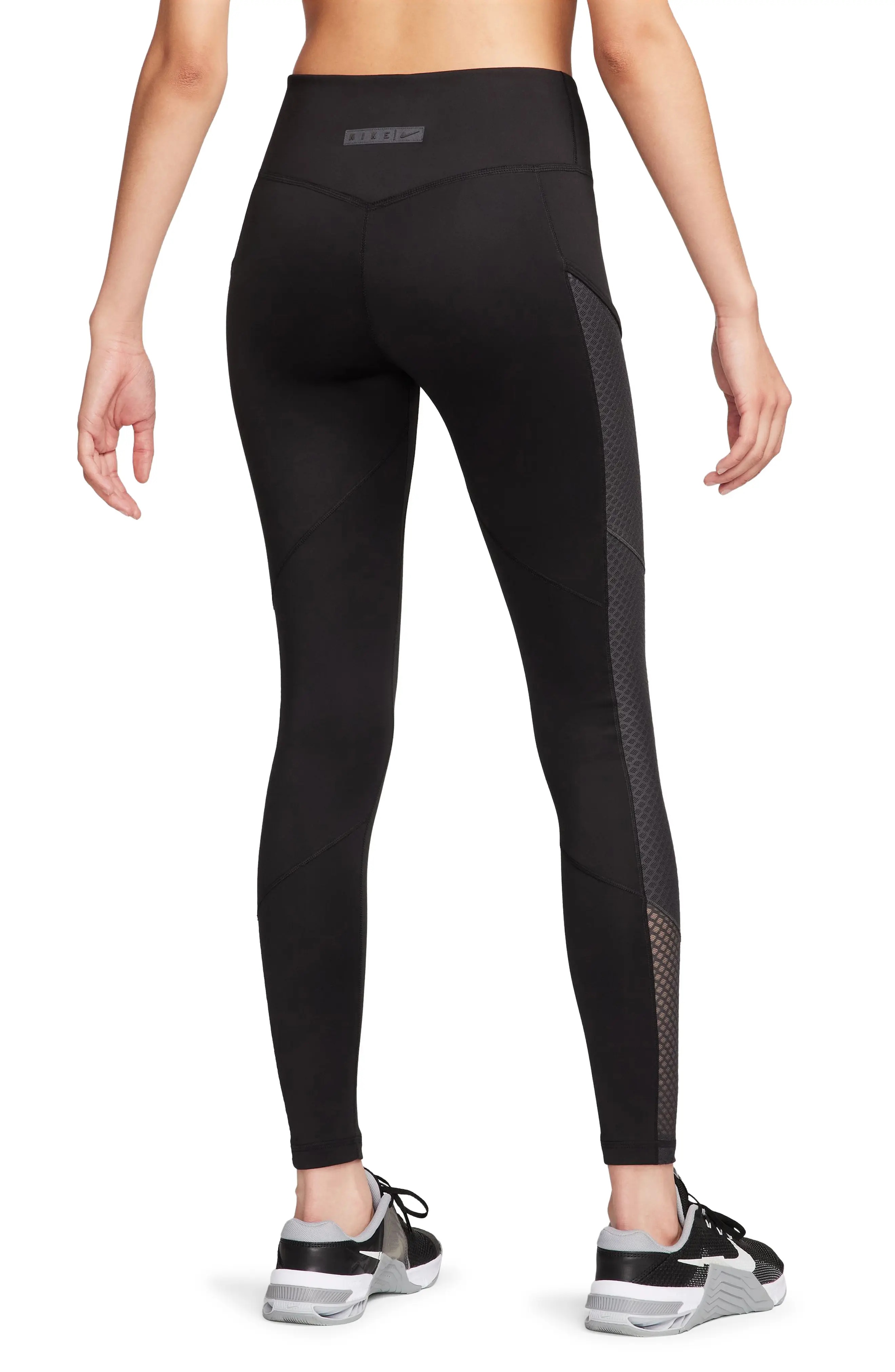 Therma-FIT One Pocket Training Leggings in Black/Anthracite - 2