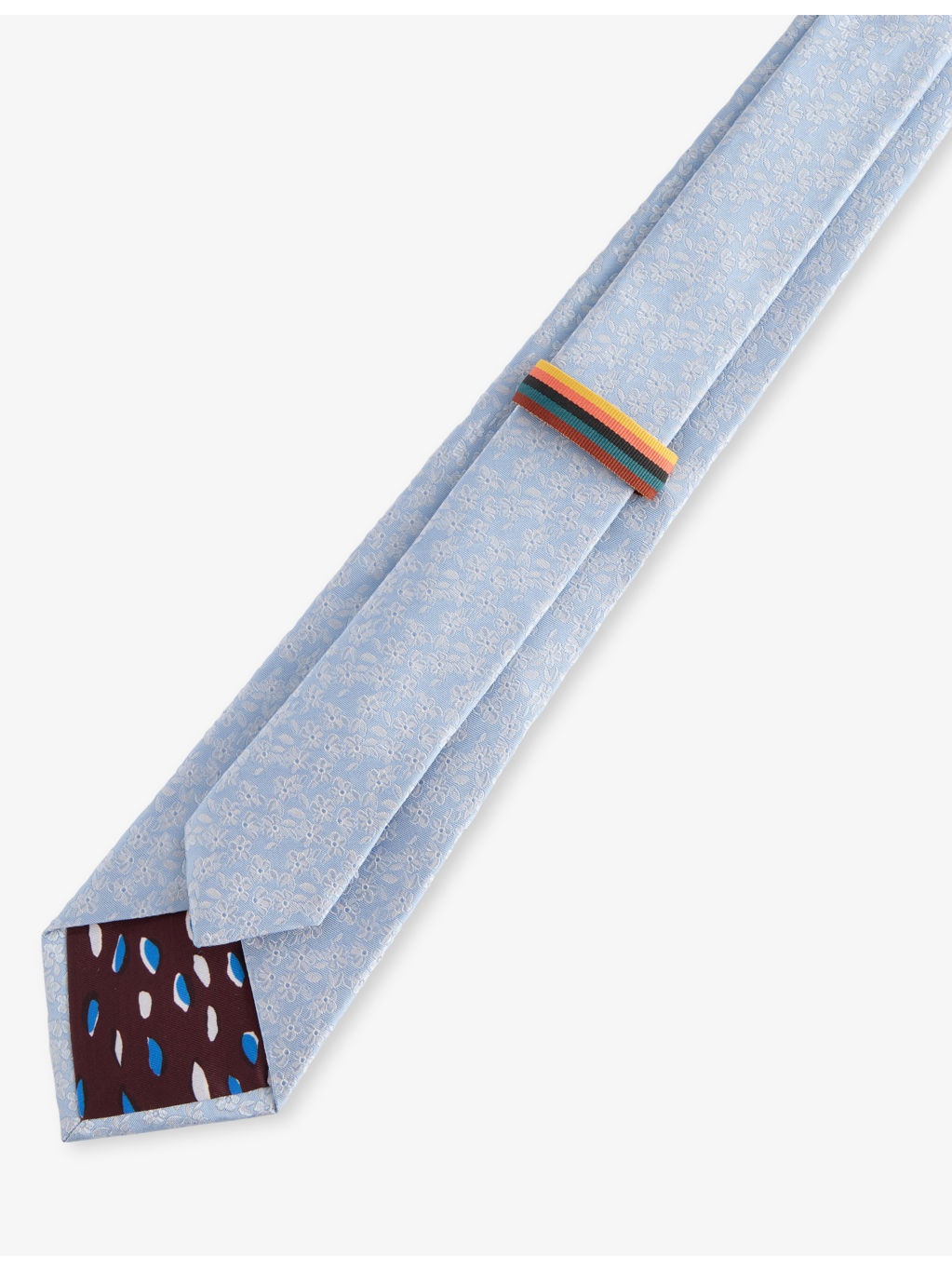 Floral Wide-Blade Silk Tie - 4