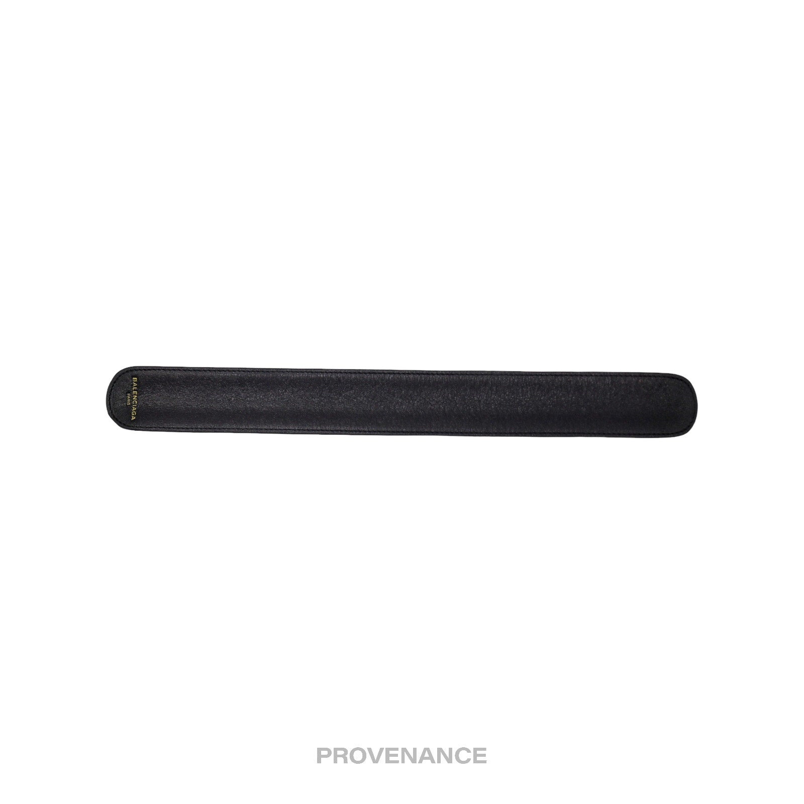 Balenciaga Slap Bracelet - Black Leather - 2