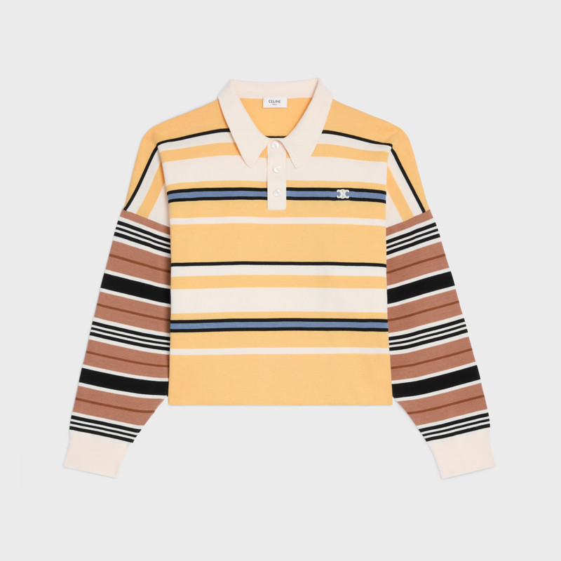 loose polo IN striped cotton 1