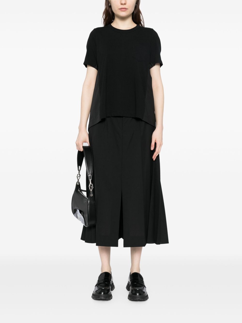 panelled T-shirt - 2
