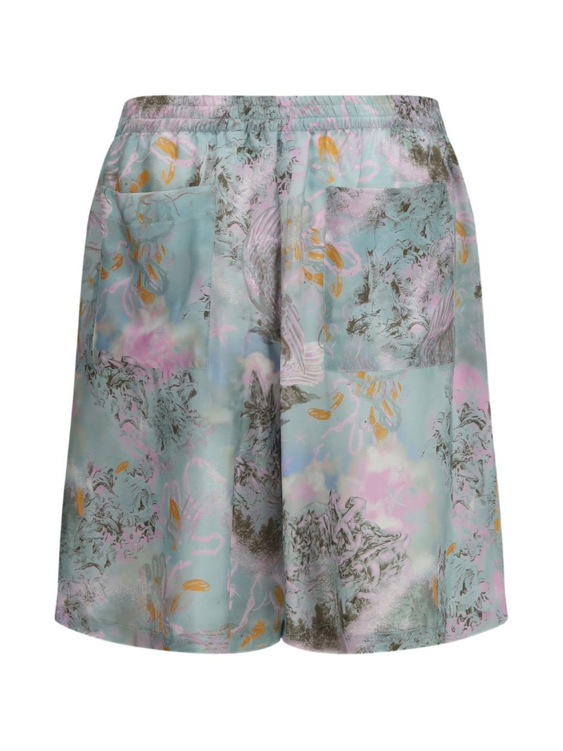 Off-White Printed bowling shorts outlook