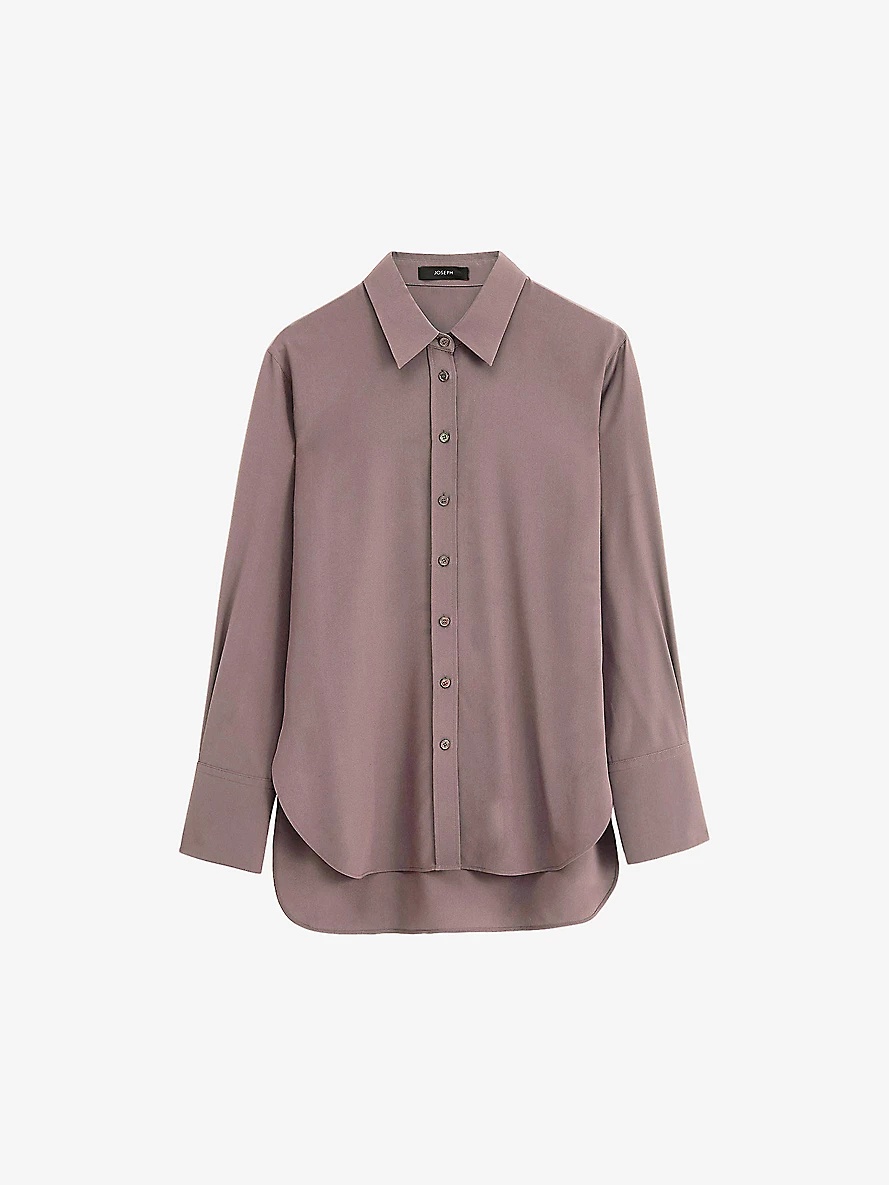 Joe relaxed-fit silk crepe-de-chine shirt - 1